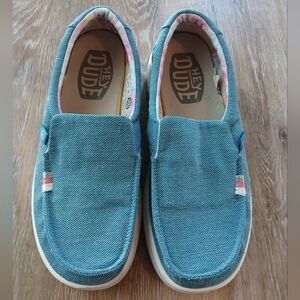 Hey Dude Misty Rise Tropical Blue Size 7
